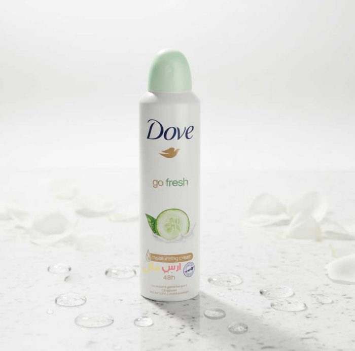اسپری ضدتعریق خیار و چای سبز داو Dove Go Fresh حجم 250 میلی لیتر