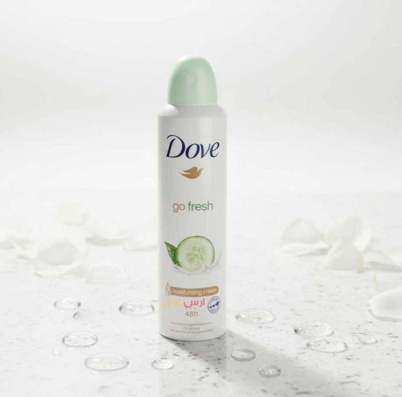 اسپری ضدتعریق خیار و چای سبز داو Dove Go Fresh حجم 250 میلی لیتر