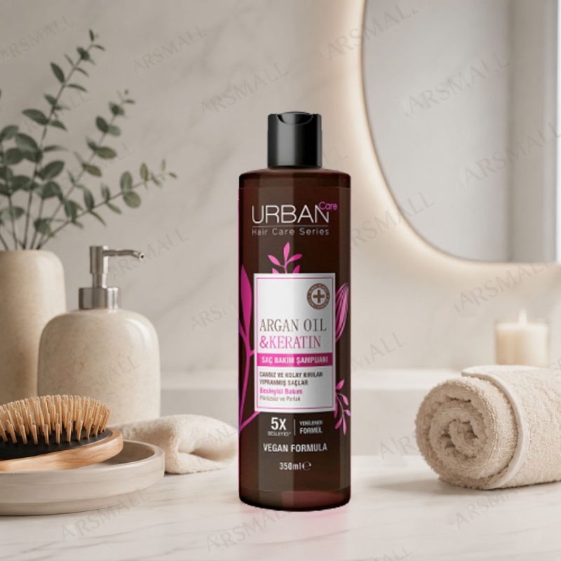 شامپو تقویت کننده اوربن کر Urban Care حاوی Argan Oil & Keratin حجم 350 میل (اصل واردات قانونی ارسال از منطقه آزاد ارس)