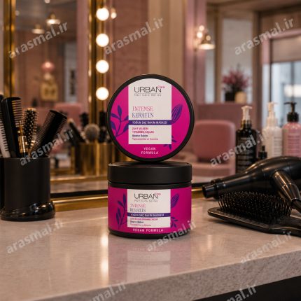 ماسک موی بازسازی و احیا کننده اوربن کر مدل Intense Keratin مناسب موهای ضعیف و آسیب دیده حجم ۲۳۰ میل