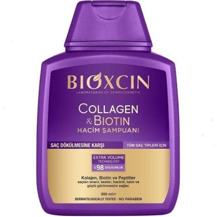 شامپو ضد ریزش گیاهی بیوکسین کلاژن بیوتین اصل ۳۰۰ میل ( واردات قانونی ارسال از منطقه آزاد ارس)