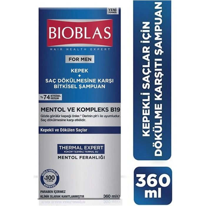 شامپو ضدشوره مردانه بیوبلاس مدل Thermal Expert حجم 360 میل (اصل واردات قانونی ارسال از منطقه آزاد ارس)