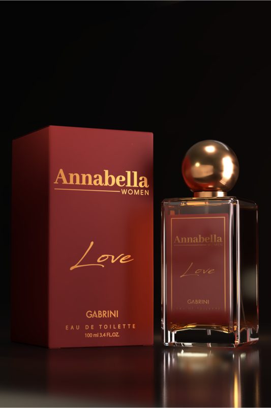ادو تویلت زنانه گابرینی مدل ANNABELLA LOVE با رایحه یاس ماداگاسکار و شکوفه پرتقال حجم ۱۰۰ میل واردات قانونی از منطقه آزاد ارس