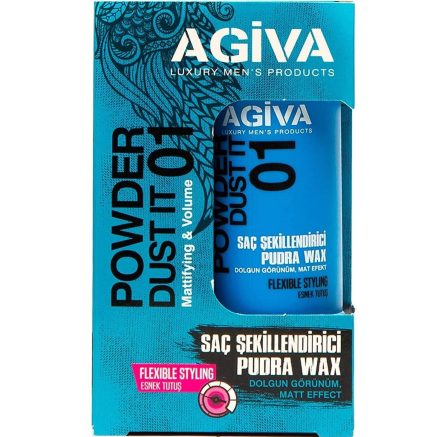 پودر حالت دهنده مو آگیوا Agiva شماره 01 وزن 20 گرم