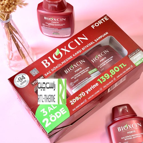 تصویر شامپو ضد ریزش مو گیاهی مدل فورت حجم ۳۰۰ میل پک ۳ عددی 